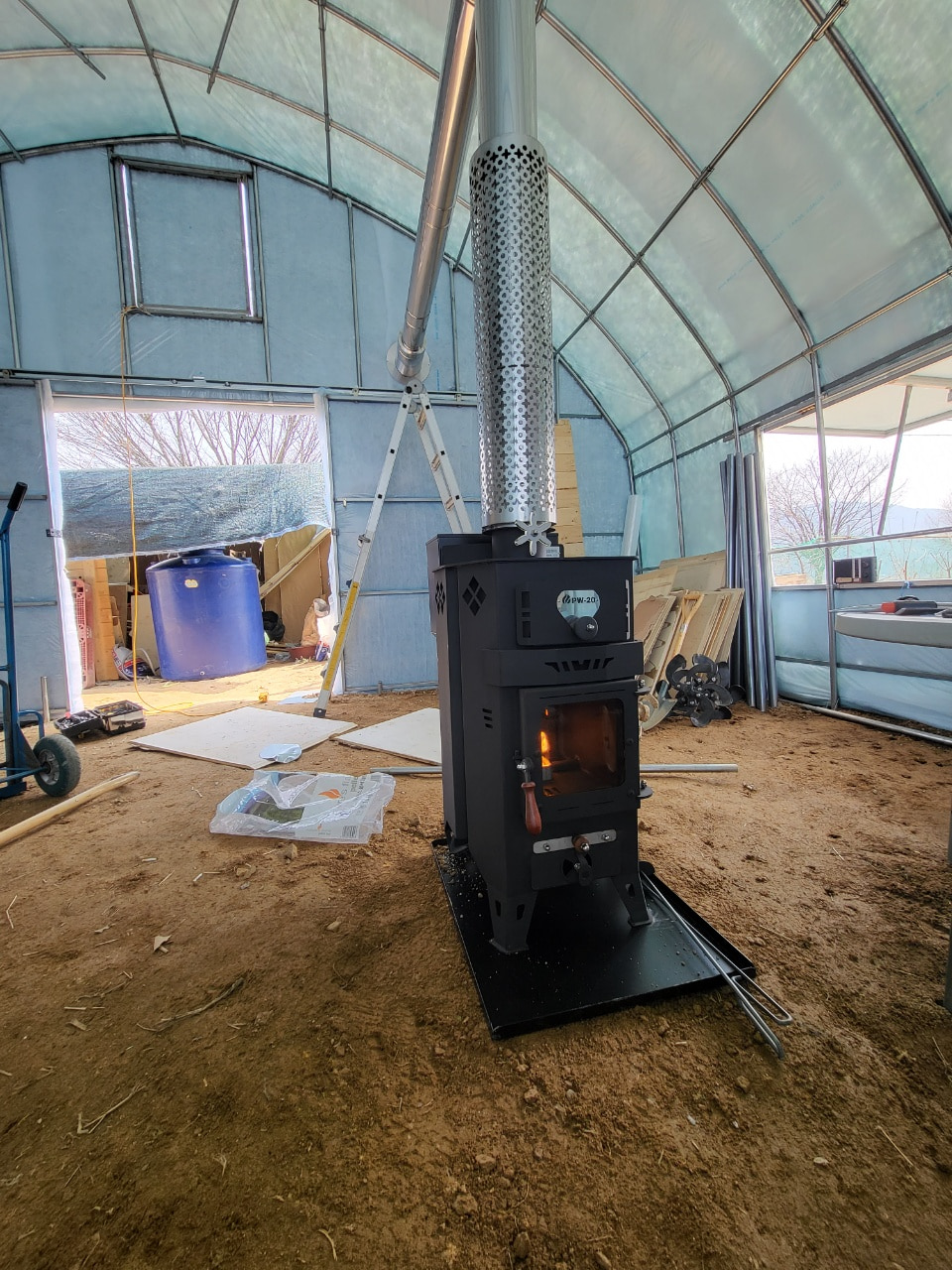 양평 하우스 pw-20 설치