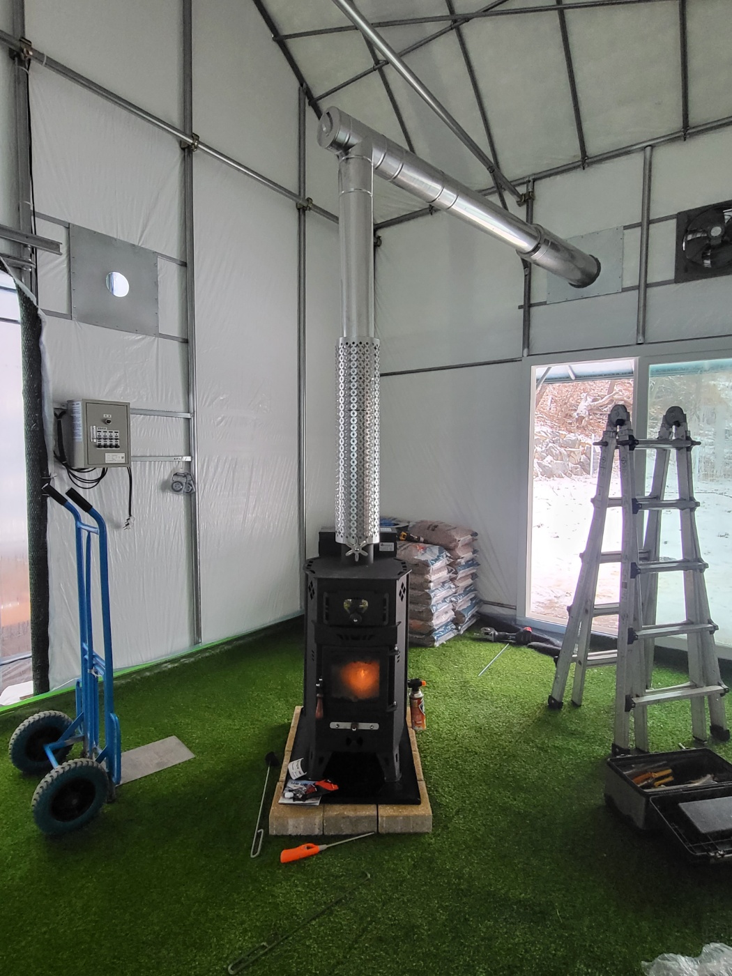 수원 하우스 PW-20 설치